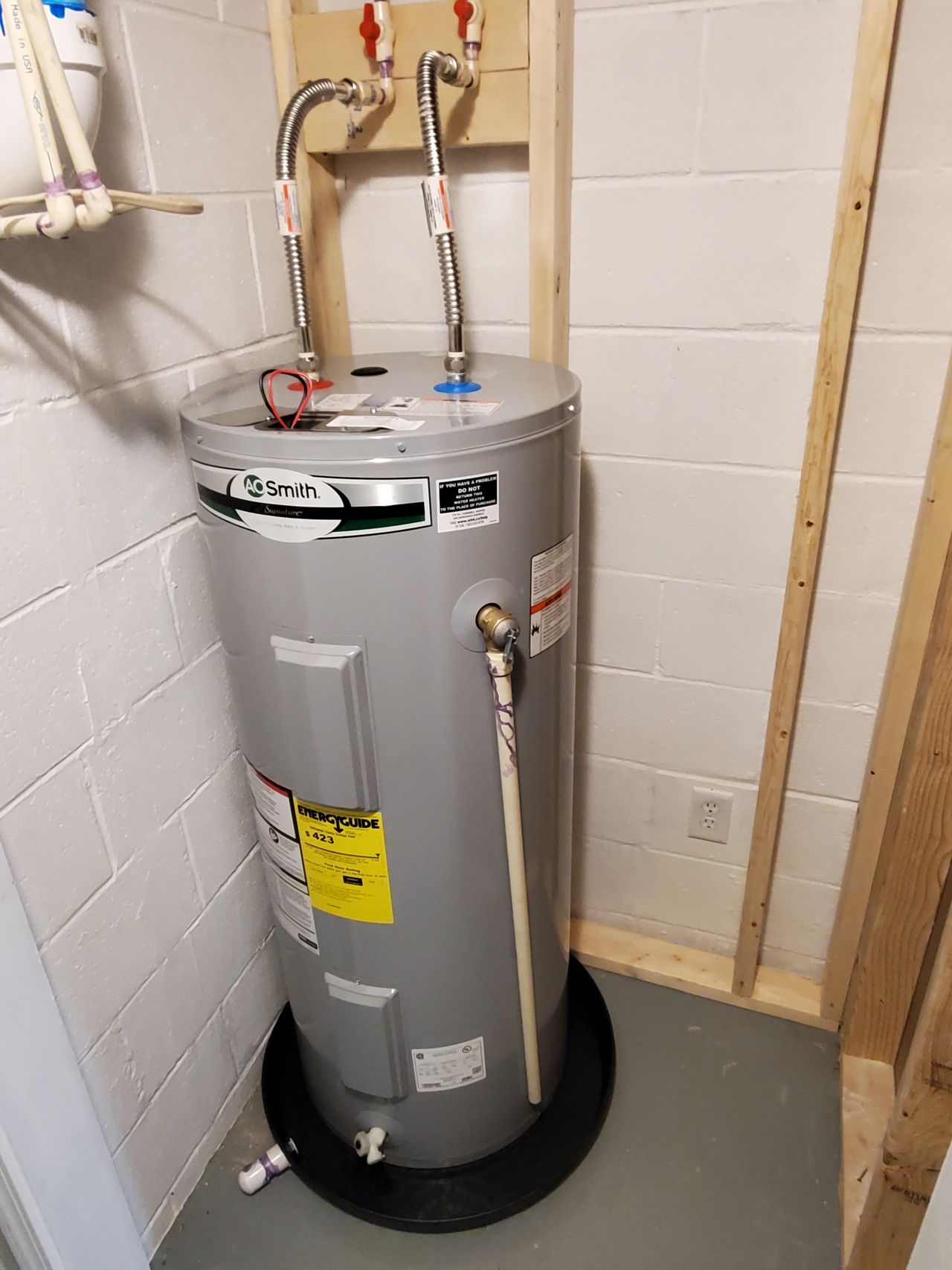 Replacing the heating elements in your water heater.