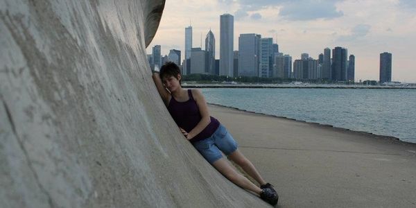 2012, age 19. Trip to downtown Chicago.