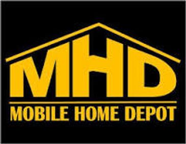 Mobile Home Depot logo on a black background 