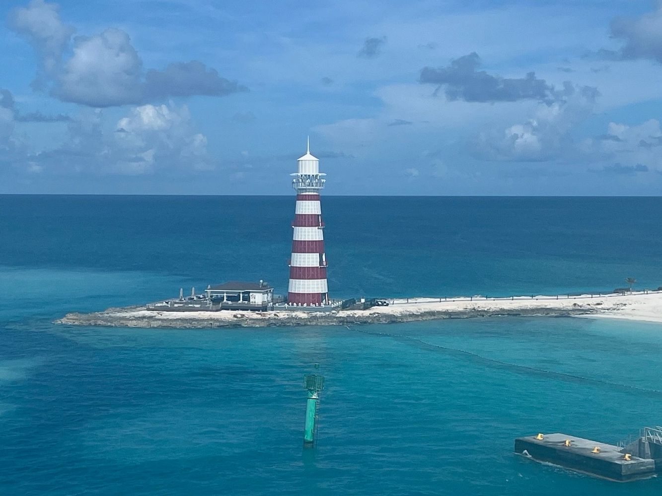 Private island lighthouse