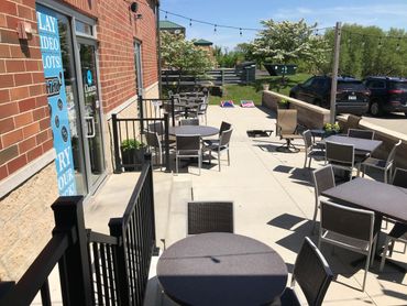 Outdoor patio to enjoy the sunshine in the morning and shade in the afternoon