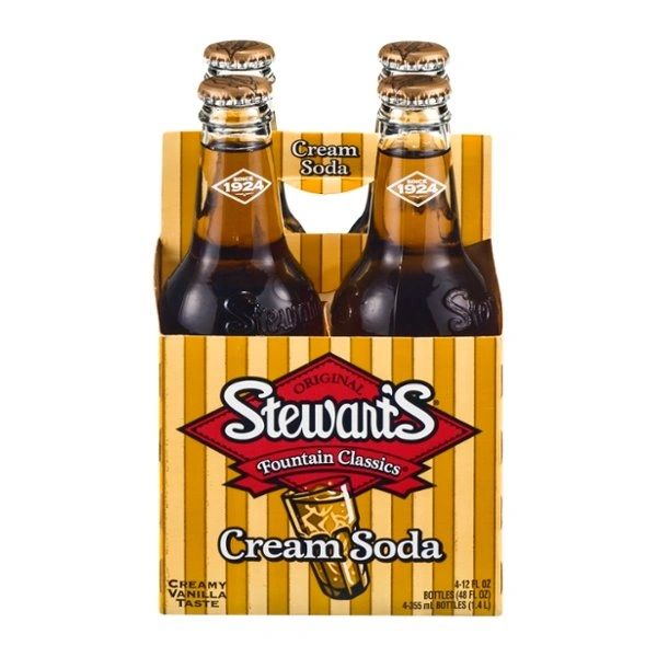 Stewarts Cream Soda 12 Oz Bottle 24 Units