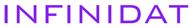 The word 'INFINIDAT' in bold purple letters on a white background.