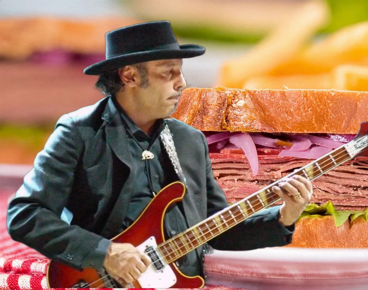 Tony Garnier Pastrami sandwich