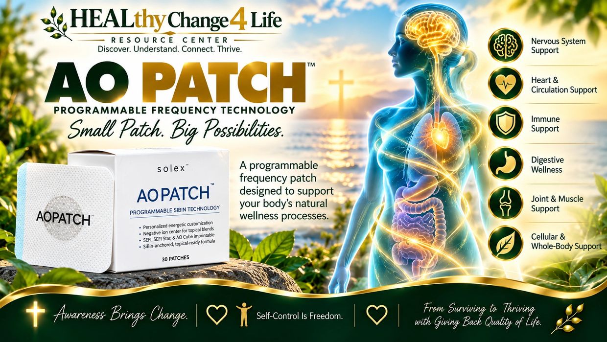 AO Patch supports body's wellness with programmable frequency technology.