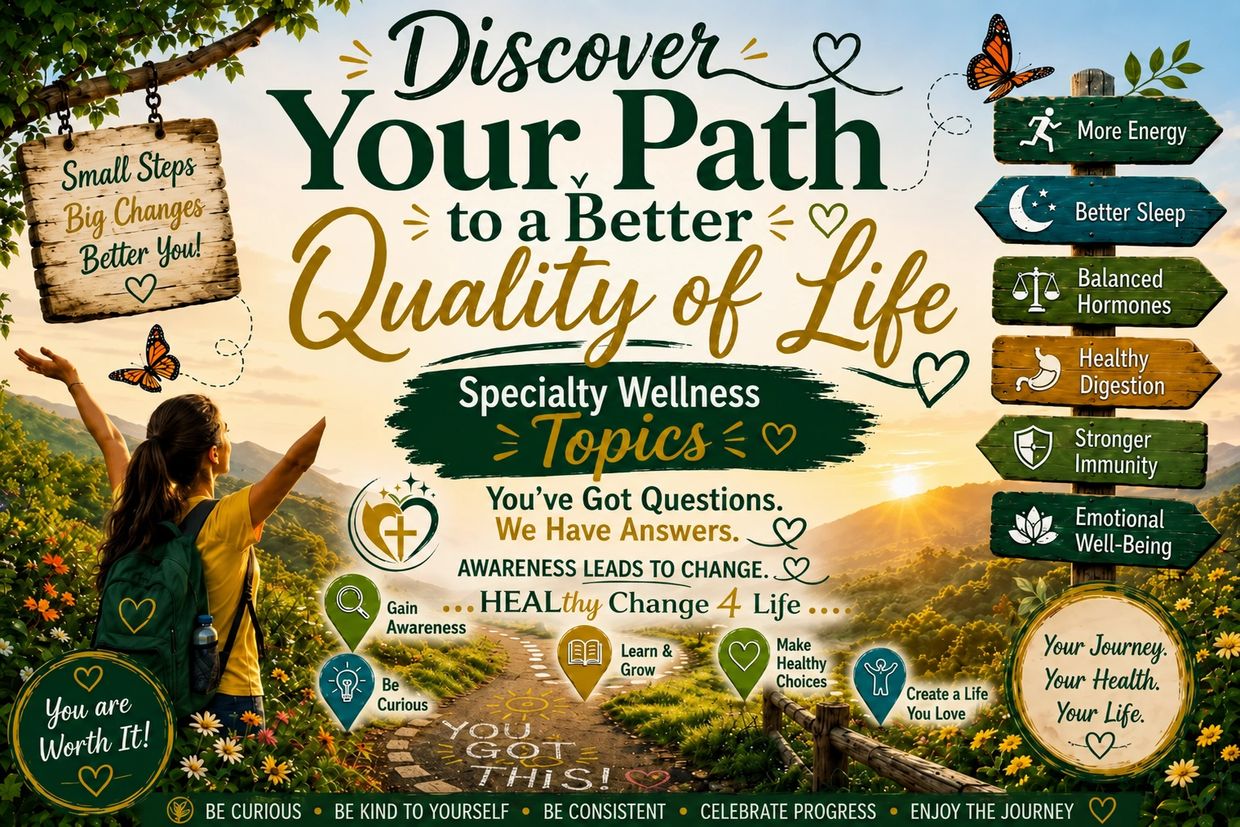 Inspirational wellness poster about improving quality of life.