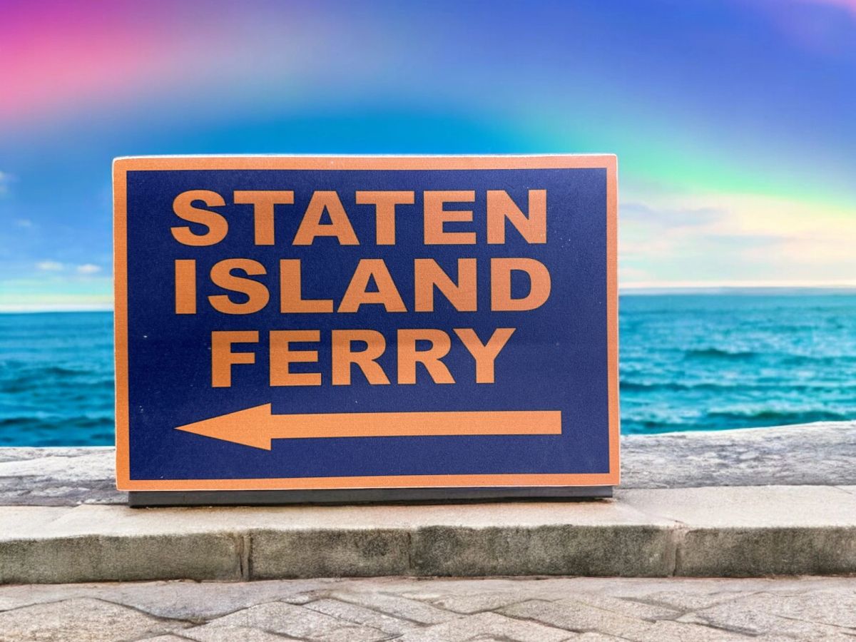 8x12 UNFRAMED Staten Island Ferry Wood Sign Display