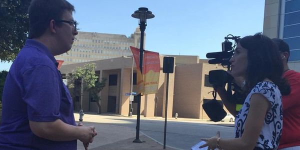Dylan interviewed by Fox 4 News DFW in Fort Worth, TX discussing disability rights. 