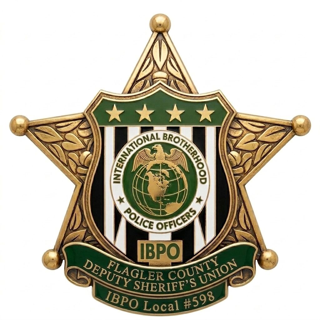 Badge of Flagler County Deputy Sheriff's Union, IBPO Local #598.