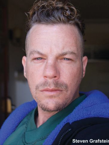 Steven Grafstein with Native American inspired "Mohawk" hair style for American culture trends