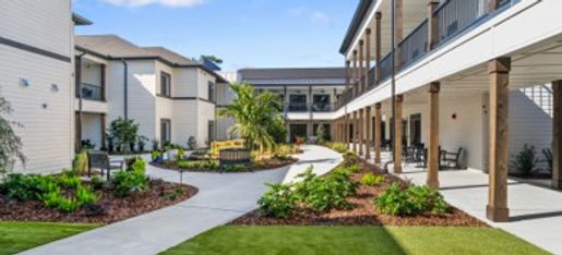 The courtyard is a wonderful place to relax. Monarch butterflies visit us at this time of year.