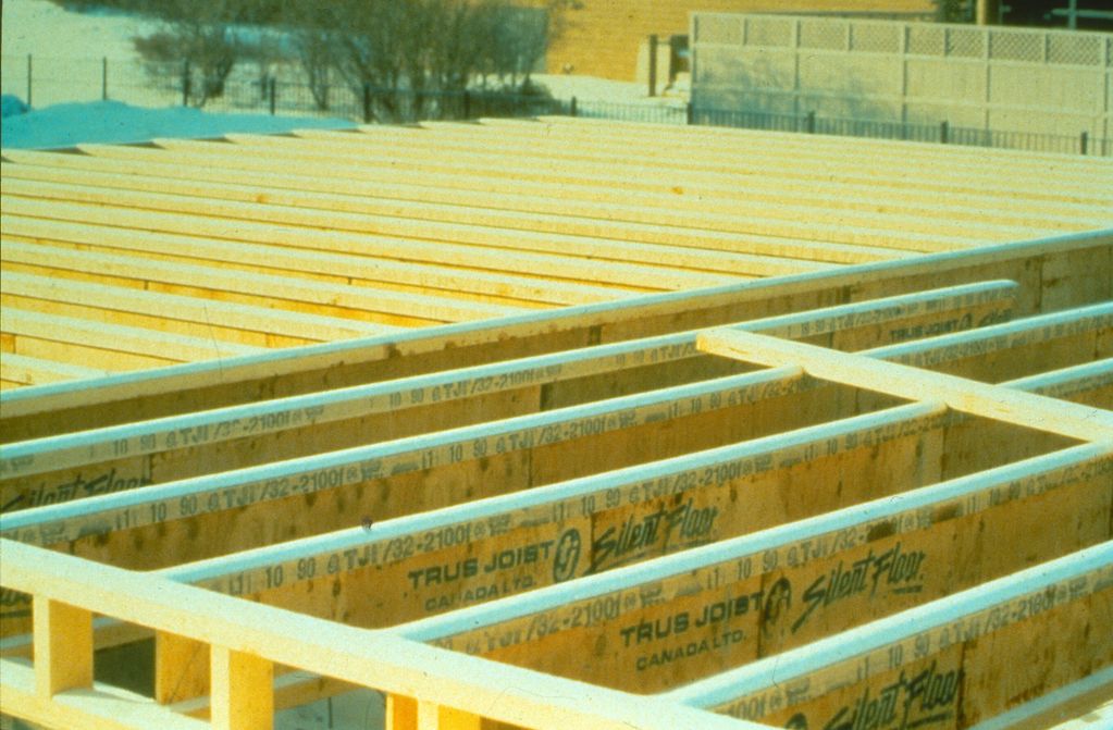 The on center spacing of TJI Joists is typically between 500 & 600 rmn