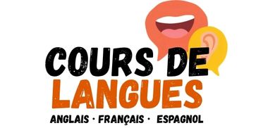 Annonce de cours de langues en anglais, français et espagnol.