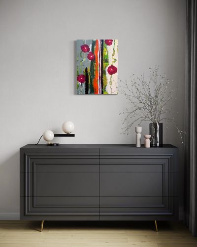 “Late Bloomer” by Alene Nitzky
18 x 24 acrylic on canvas