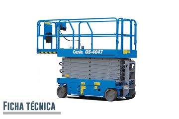 Plataforma de elevación tipo tijera Genie 40ft