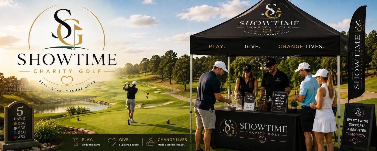 Participants enjoy a charity golf event supporting a brighter future.