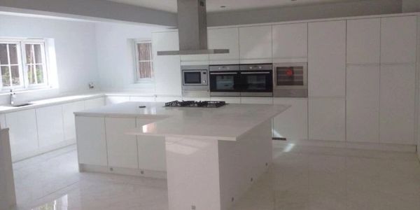 Modern white kitchen