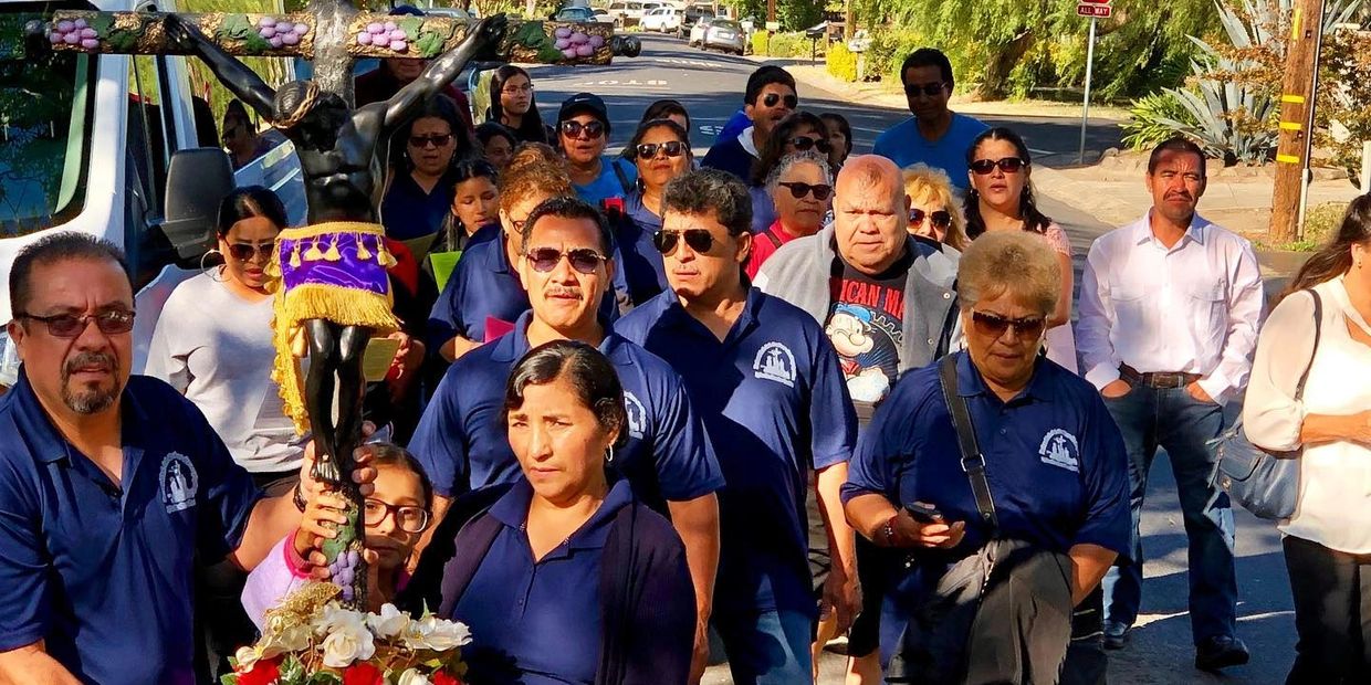 El Cristo peregrino llega a Concord Ca. 