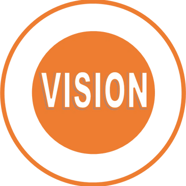 Destinyland Christian Center vision icon – orange circle labeled ‘Vision.’