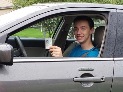 Teen earned his drivers license
