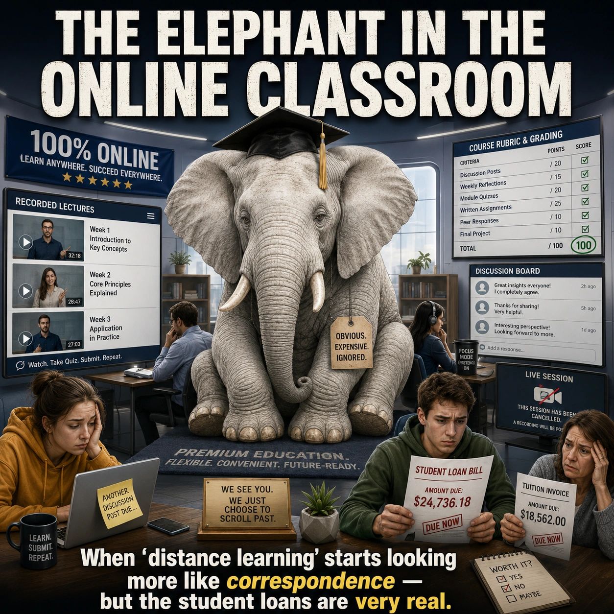 The Elephant in the Online Classroom