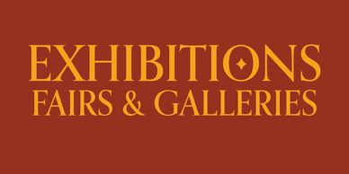 text. exhibitions fairs and galleries.