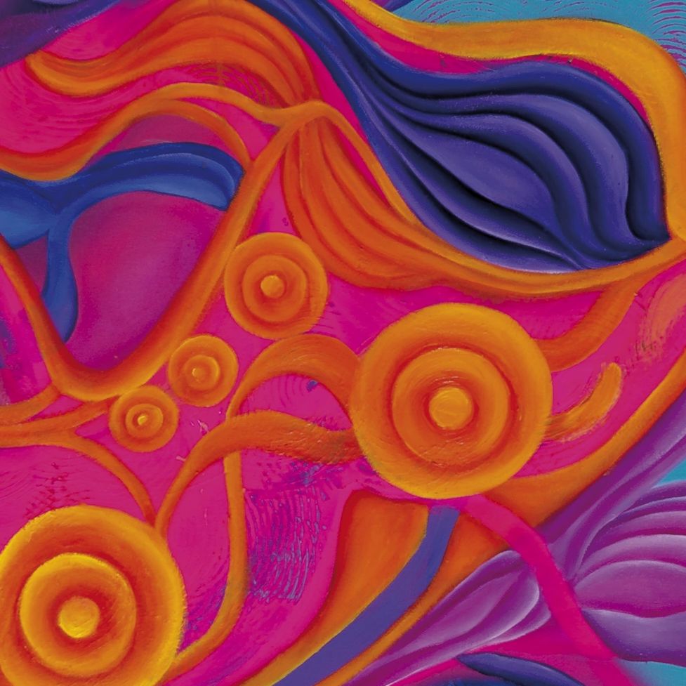 obra de arte de Cristina De Padua - pintura abstracta contemporánea  en color  con técnica mixta (ól