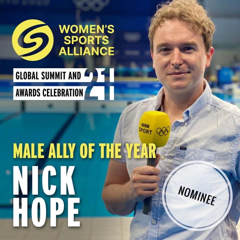 Nick Hope nominated for WSA 'male ally' award
