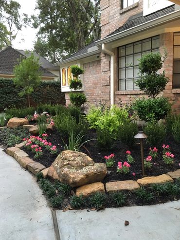 Full backyard landscaping renovation with new lawn, plants, and outdoor upgrades.