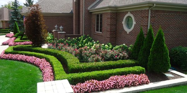 Front yard landscaping upgrade with sod, plants, and modern design to enhance curb appeal and home v