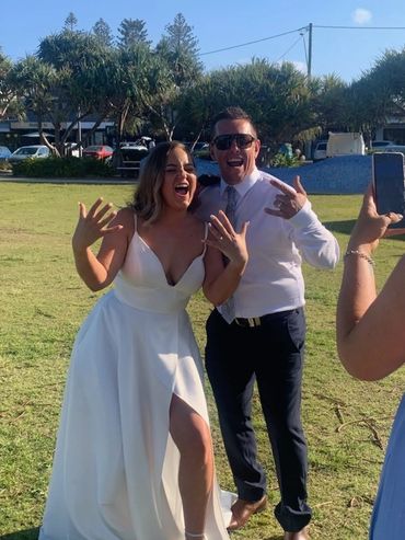 Keeley and Glen married at Kingscliff