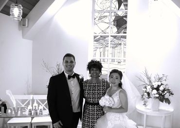 Luke and Cheryl married at Rotary Chapel Southport