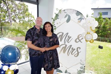 Arch and balloons supplied by Melanie