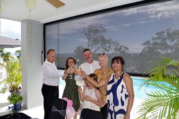Champagne celebrations with parents after legals only at my home in Coomera