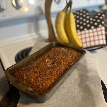 banana nut bread photo