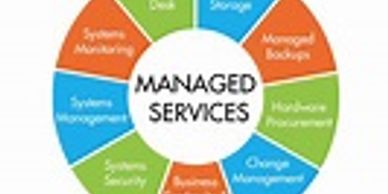 Managed services components wheel diagram.