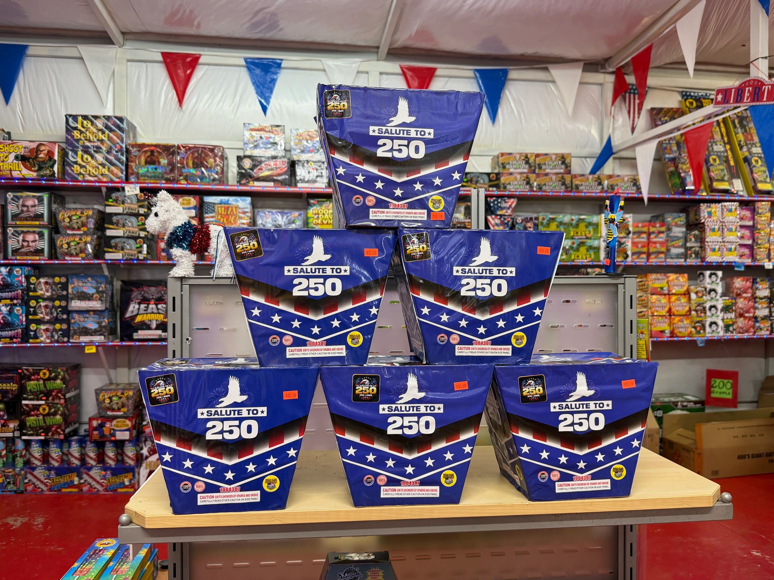 Salute to 250 (500 gram fountain)