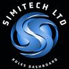 Logo of Simitech Ltd with a blue swirl design and text.