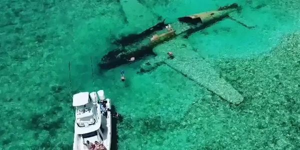 Snorkel Pablo Escobar's plane off Norman's Cay in Exuma!