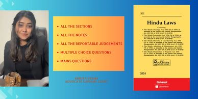 Legal expert Amrita Verma promotes a comprehensive Hindu Laws book for 2024.
