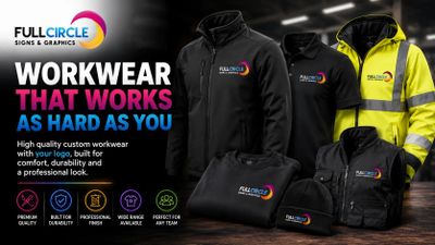 High-quality custom workwear with logos, combining comfort and durability for a professional look.