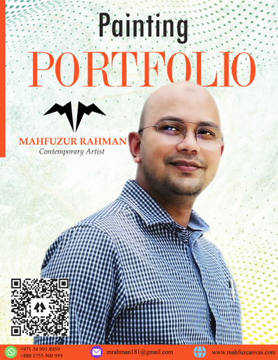 Mahfuzur Rahman, an artist, and his painting portfolio