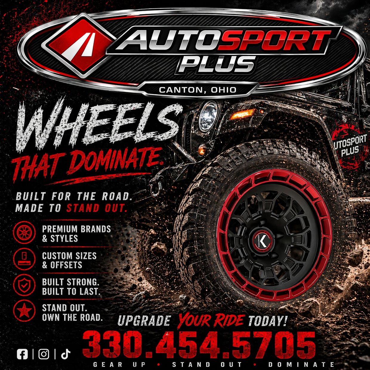 Custom truck wheels for sale in Canton, Ohio. KG1 Forged Jeep Rims for sale in Akron Ohio. Ford Bron