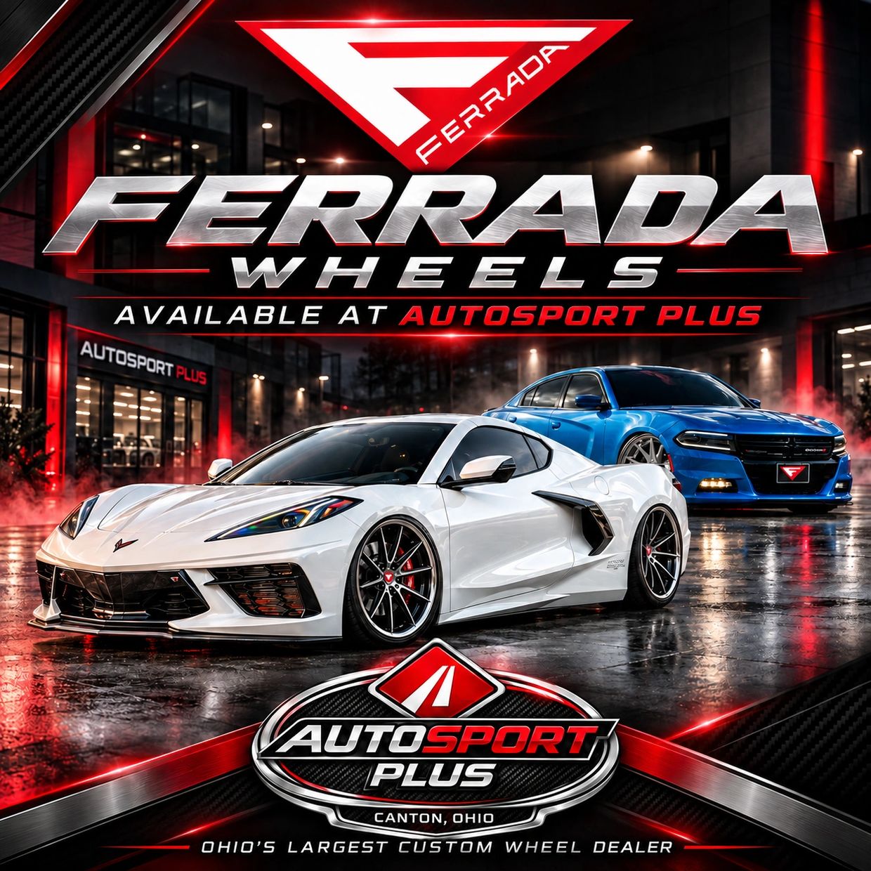 Shop for custom wheels in Ohio. Corvette C8 C7 rims for sale near me in Canton, Ohio. Cleveland Rims