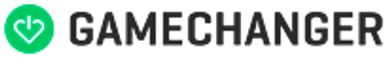 Logo of GAMECHANGER with a green circular icon.