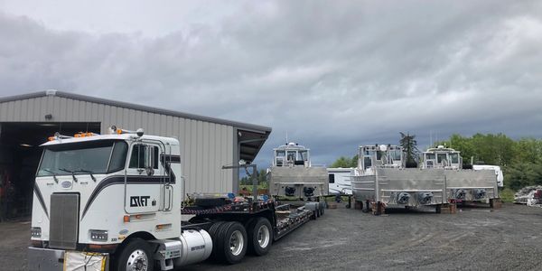 Reutov Boats pulled out of shop ready for shipping to AML 