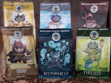 Dragon Roast Coffee, Whole Bean, Ground, Dnd, Dragon, Coffee