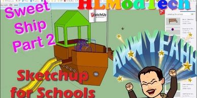 Link to visit part two of the sketchup ship challenge.