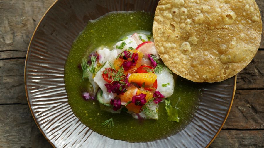 Elote Tacos dish