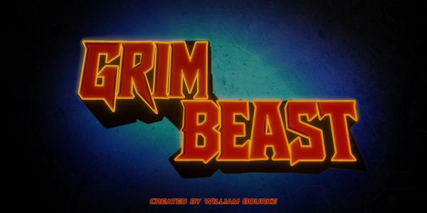 Title screen of "Grim Beast".